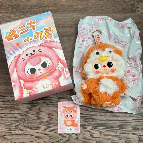 Baby Three Accessories - Baby Three Cute Little Baby Blind Box - Confirmed Orange Fox